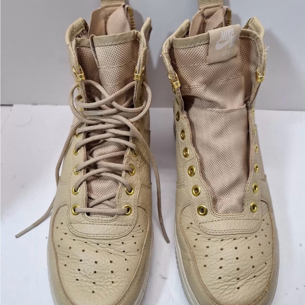 NIKE SF AIR FORCE 1 MID UTILITY MUSHROOM TAN SNEAKERS (917753-200) MEN SIZE 12